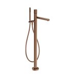 Gessi Incastri Bateria wannowa wolnostojąca z zestawem prysznicowym Copper Brushed PVD 75028.708