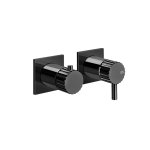 Gessi Incastri Bateria wannowo-prysznicowa podtynkowa - element zewnętrzny Black Metal PVD 75038.706