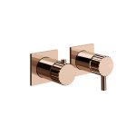 Gessi Incastri Bateria wannowo-prysznicowa podtynkowa - element zewnętrzny Copper PVD 75038.030