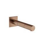 Gessi Incastri Wylewka wannowa montowana na ścianie - element zewnętrzny Copper Brushed PVD 75103.708