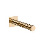 Gessi Incastri Wylewka wannowa montowana na ścianie - element zewnętrzny Warm Bronze PVD 75103.735