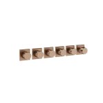 Gessi Incastri Bateria natryskowa termostatyczna podtynkowa 5-drożna - element zewnętrzny Copper Brushed PVD 75340.708