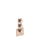 Gessi Incastri Bateria natryskowa termostatyczna podtynkowa 2-drożna - element zewnętrzny Copper PVD 75304.030