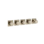 Gessi Incastri Bateria prysznicowa termostatyczna 4-drożna - element zewnętrzny Finox Brushed Nickel 75338.149