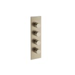 Gessi Incastri Bateria prysznicowa termostatyczna podtynkowa 3-drożna - element zewnętrzny Finox Brushed Nickel 75316.149