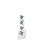Gessi Incastri Bateria prysznicowa termostatyczna podtynkowa 3-drożna - element zewnętrzny Chrom 75306.031