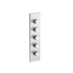 Gessi Incastri Bateria prysznicowa termostatyczna podtynkowa 4-drożna - element zewnętrzny Chrom 75318.031
