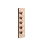 Gessi Incastri Bateria prysznicowa termostatyczna podtynkowa 4-drożna - element zewnętrzny Copper PVD 75318.030