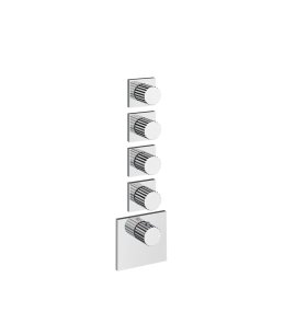 Gessi Incastri Bateria prysznicowa termostatyczna podtynkowa 4-drożna - element zewnętrzny Chrom 75308.031