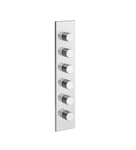 Gessi Incastri Bateria prysznicowa termostatyczna podtynkowa 5-drożna - element zewnętrzny Chrom 75320.031