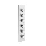 Gessi Incastri Bateria prysznicowa termostatyczna podtynkowa 5-drożna - element zewnętrzny Chrom 75320.031