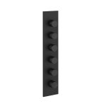 Gessi Incastri Bateria prysznicowa termostatyczna podtynkowa 5-drożna - element zewnętrzny Matte Black 75320.299