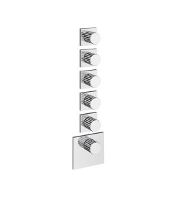 Gessi Incastri Bateria prysznicowa termostatyczna podtynkowa 5-drożna - element zewnętrzny Chrom 75310.031
