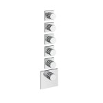 Gessi Incastri Bateria prysznicowa termostatyczna podtynkowa 5-drożna - element zewnętrzny Chrom 75310.031