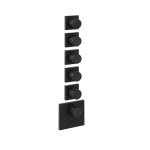 Gessi Incastri Bateria prysznicowa termostatyczna podtynkowa 5-drożna - element zewnętrzny Matte Black 75310.299