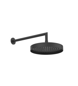 Gessi Incastri Deszczownica Ø 250 mm z ramieniem ściennym Matte Black 63045.299