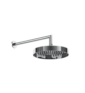 Gessi Incastri Deszczownica Ø 250 mm "żebrowana" z ramieniem ściennym Chrom 63745.031