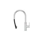 Quooker Zestaw bateria kuchenna z wyciąganą wylewką Flex Round plus zbiornik HOT 3L PRO3 Chrom 