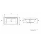   Galatea Design Nettuno Umywalka podblatowa 53x43 biały połysk GDC102GW W MAGAZYNIE!!
