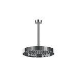 Gessi Incastri Deszczownica Ø 250 mm "żebrowana" z ramieniem sufitowym z możliwością dostosowania długości Chrom 63753.031