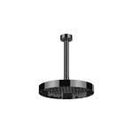Gessi Incastri Deszczownica Ø 250 mm z ramieniem sufitowym z możliwością dostosowania długości Black Metal PVD 63053.706