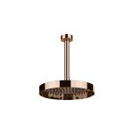 Gessi Incastri Deszczownica Ø 250 mm z ramieniem sufitowym z możliwością dostosowania długości Copper PVD 63053.030