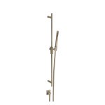 Gessi Incastri Drążek prysznicowy ze słuchawką, wężem 150 cm i przyłączem wody Finox Brushed Nickel 75040.149