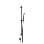 Gessi Incastri Drążek prysznicowy ze słuchawką, wężem 150 cm i przyłączem wody Black Metal Brushed PVD 75040.707
