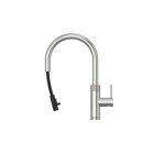 Quooker Zestaw bateria kuchenna z wyciąganą wylewką Flex Round plus zbiornik HOT 3L PRO3 Stal nierdzewna