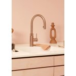 Quooker Zestaw bateria kuchenna z wyciąganą wylewką Flex Round plus zbiornik HOT 7L COMBI+ Różowa miedź