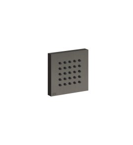 Gessi Incastri Dysza boczna ścienna podtynkowa Black Metal Brushed PVD 32973.707