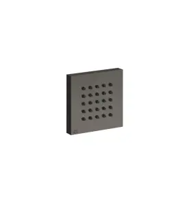 Gessi Incastri Dysza boczna ścienna podtynkowa Black Metal Brushed PVD 32973.707