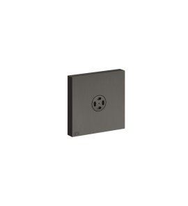 Gessi Incastri Dysza boczna ścienna podtynkowa Black Metal Brushed PVD 32979.707