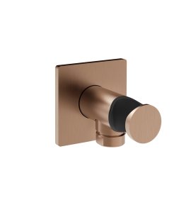 Gessi Incastri Przyłącze wodne z uchwytem prysznicowym Copper Brushed PVD 73061.708
