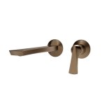 Gessi Ventaglio Bateria umywalkowa podtynkowa z wylewką 210 mm - element zewnętrzny Coffee Bronze Brushed PVD 72088.761