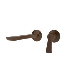 Gessi Ventaglio Bateria umywalkowa podtynkowa z wylewką 210 mm - element zewnętrzny Dark Bronze 72088.845