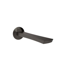 Gessi Ventaglio Wylewka umywalkowa podtynkowa 210 mm - element zewnętrzny Black Metal Brushed PVD 72102.707