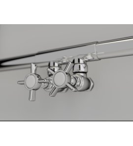 Imers Retro Zawory do grzejnika 1/2" chrom 1710