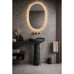  Antonio Lupi Ago185 Umywalka wolnostojąca Ø 50 cm Marmo Nero Marquinia AGO185NM