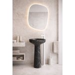 Antonio Lupi Ago185 Umywalka wolnostojąca Ø 50 cm Marmo Nero Marquinia AGO185NM