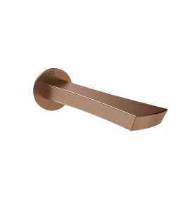 Gessi Ventaglio Wylewka wannowa podtynkowa 201 mm - element zewnętrzny Copper Brushed PVD 72103.708