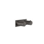 Gessi Ventaglio Bateria prysznicowa termostatyczna podtynkowa jednodrożna - element zewnętrzny Black Metal Brushed PVD 63332.707
