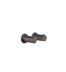 Gessi Ventaglio Bateria prysznicowa termostatyczna podtynkowa 2-drożna - element zewnętrzny Black Metal Brushed PVD 63333.707