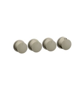 Gessi Ventaglio Bateria prysznicowa termostatyczna podtynkowa 3-drożna - element zewnętrzny Finox Brushed Nickel 63436.149