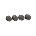 Gessi Ventaglio Bateria prysznicowa termostatyczna podtynkowa 3-drożna - element zewnętrzny Black Metal Brushed PVD 63436.707