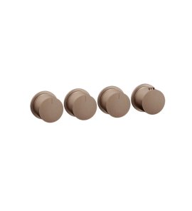 Gessi Ventaglio Bateria prysznicowa termostatyczna podtynkowa 3-drożna - element zewnętrzny Copper Brushed PVD 63436.708