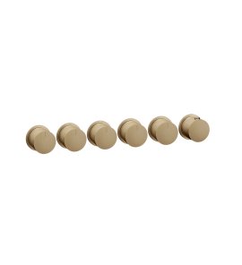 Gessi Ventaglio Bateria prysznicowa termostatyczna podtynkowa 5-drożna - element zewnętrzny Warm Bronze Brushed PVD 63440.726
