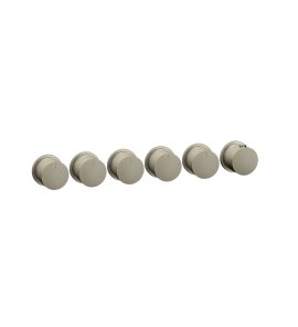 Gessi Ventaglio Bateria prysznicowa termostatyczna podtynkowa 5-drożna - element zewnętrzny Finox Brushed Nickel 63440.149