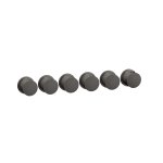 Gessi Ventaglio Bateria prysznicowa termostatyczna podtynkowa 5-drożna - element zewnętrzny Black Metal Brushed PVD 63440.707