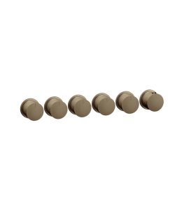 Gessi Ventaglio Bateria prysznicowa termostatyczna podtynkowa 5-drożna - element zewnętrzny Coffee Bronze Brushed PVD 63440.761